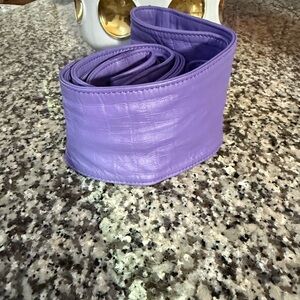 Sassy Jones Lavender  Yaya Leather Belt
